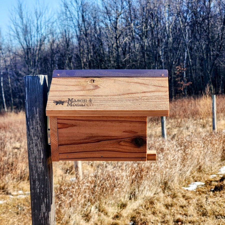 Bee House for Native Bees - Mason and Monarch