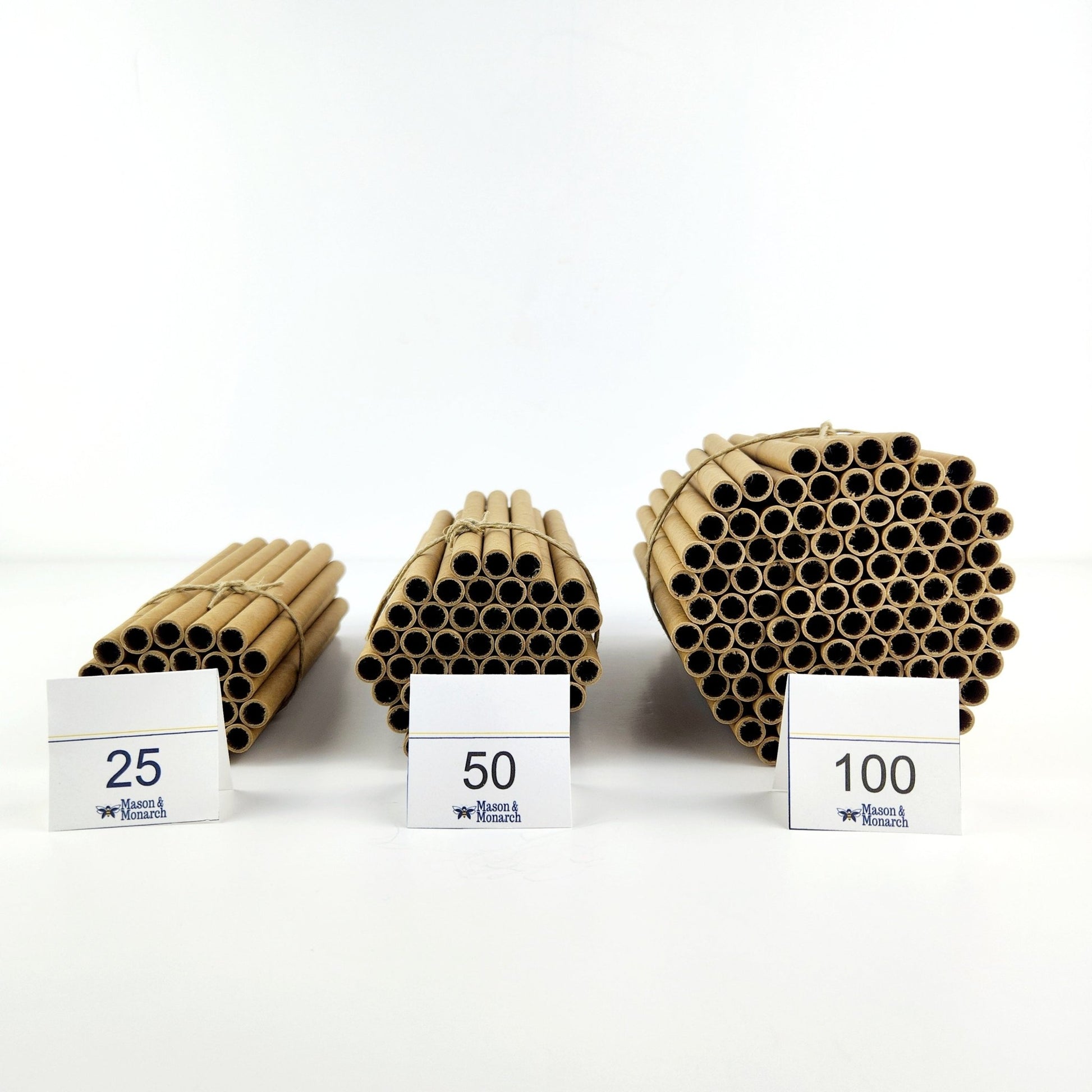 Cardboard Bee Nesting Tubes - Mason and Monarch